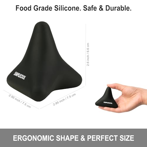 Manual Trigger Point Massage Tool. Small Massager Ball for Deep Tissue Myofascial Release Physical Therapy Foot Plantar Fasciitis Pain Relief Muscle Knot Psoas Hip Flexor Iliacus Release 3×2.6″(Black) - color: Black