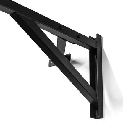 Wall-Mounted Pull Up & Chin Up Bar with Bag Bracket - Heavy-Duty Indoor/Outdoor Home Gym Fitness System for Upper Body Workout and Bag Training.