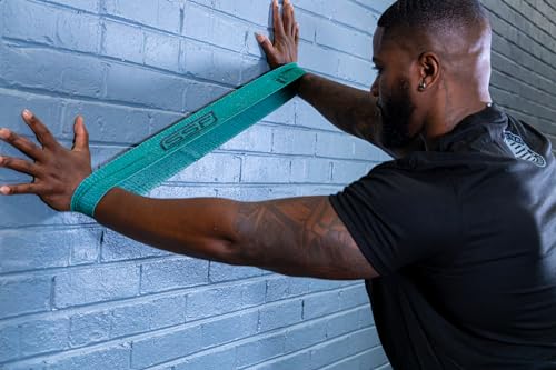 Serious Steel Fitness Fabric Mini Loop Non-Slip Resistance Band Set | Warm-Up, Physical Therapy, Glute Training, Speed and Agility Exercise Bands - color: Level 3 - Medium (Green)
