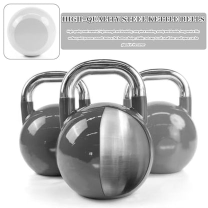 Kettle Bells Weight Men's Strength Training Competitive Kettlebell, Home Fitness Steel Dumbbell, Anti-Rolling Flat Bottom Design, Abdominal/arm Muscles(Purple-20kg)