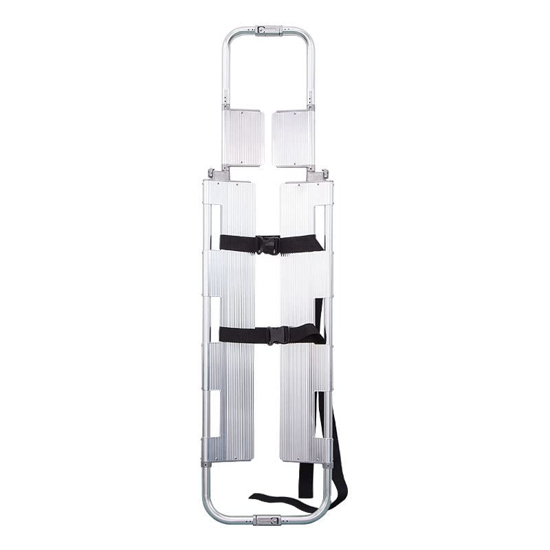 Shovel-Type Stretcher Aluminum Alloy, Extendable and Separable, Foldable, Easy to Store, Lightweight, Strong Load-Bearing (Silver(4Piece))