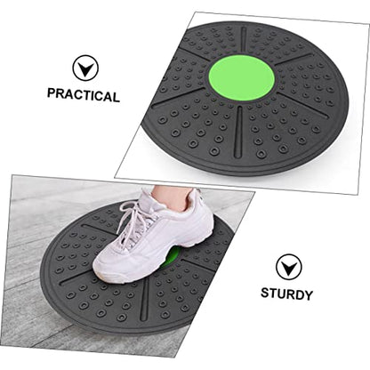 Mikikit Balance Training Board with Raised Massage Points Non Slip PP Material Fitness Tool for Core Strength Stability Coordination Improvement Durable Balance Exercise Pedal for Home and