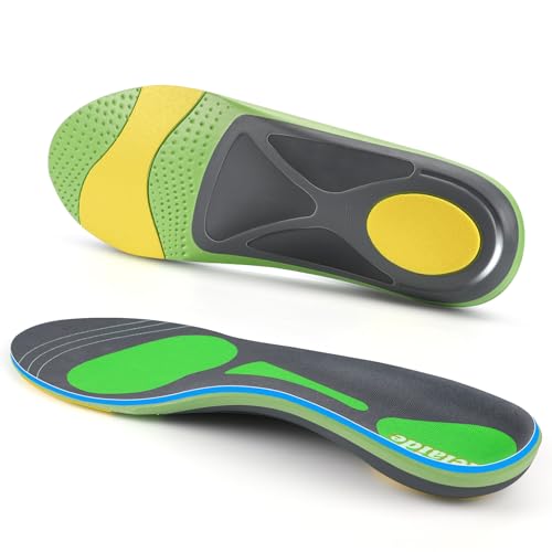 Orthotics for Plantar Fasciitis Relief Insoles for Women & Men, Arch Support Shoe Inserts for Heel Pain, Heel Spur, Flat Feet, Over-Pronation, Pain Relief, Standing All Day - color: Multicolor, size: Mens(13-13.5)/Womens(15-15.5)
