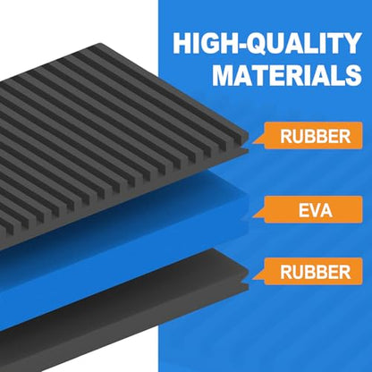 4 Pack for Washing Machine 4"x4", 7/8" T EVA Anti Vibration Pads Mechanical Damping Vibrating Sound Isolation Pad Rubber Isolator Mat for Compressor, Air Conditioner, Washer, Dryer, Treadmill