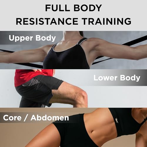 THERABAND Resistance Bands Set, Elastic Bands for Exercise & Physical Therapy, Strength Training for Upper & Lower Body Fitness - size: Beginner Set, style: Latex