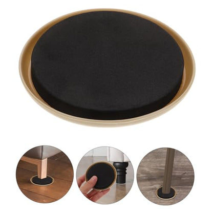 5pcs Round Furniture Moving Sliders Floor Protectors for Chairs and Tables Heavy-Duty Furniture Cushions to Prevent Scratches for Use - size: 8.90X8.90X1.02CM