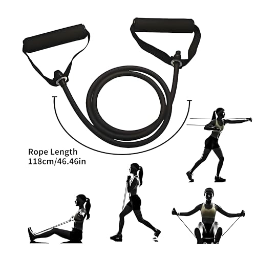 Resistance Bands with Handles, Exercise Bands - Perfect Stretch Rope for Home Workouts, Ideal for Fitness Enthusiasts & Home Gym
