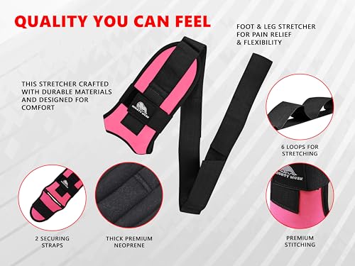 Foot and calf stretcher for planter fasciitis, Heel Spurs, Foot Drop, Achilles Tendinitis, Hamstring Strains, and Calf Muscle Stretching