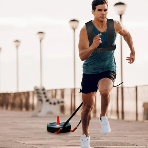 Weight Sled, Nylon Sled Harness Tire Pulling Harness Speed Training Equipment Pull Strap for Sprint Running and Football, Basketball, Soccer Workout Equipment Speed Training
