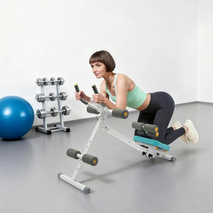 Ab Machine, Abs Workout Equipment with Resistance Bands & LCD Display, Adjustable Ab Trainer Machine, Whole Body Workout Waist Trainer for Women&Men, 264.55lbs Load Capacity