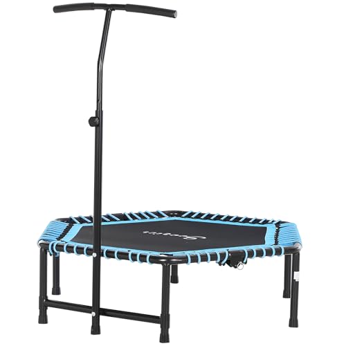 Soozier 48" Adult Hexagon Rebounder Trampoline Fitness Bungee Jumping Cardio Trainer Outdoor Bouncer Jumper Adjustable