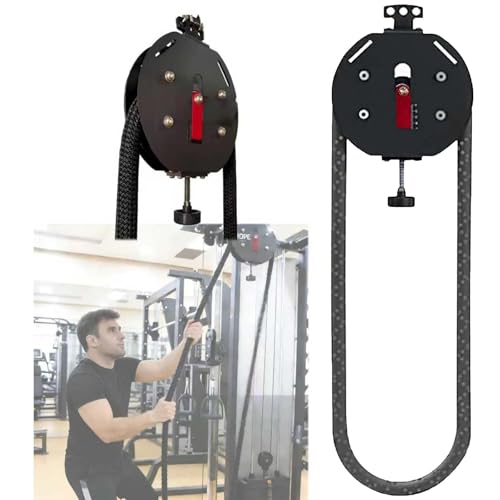 Endless Rope Trainer, Portable Cable Pulley System With 3-30kg Resistance, 4m/14ft Closed-Loop Rope, Full Body Gym For Hiit, Cardio & Strength, Quick Hook Mount On Door Tree Pole
