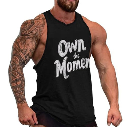domirica Workout Tank Tops for Men Crewneck Pullover Loose Fit Gym Breathable Lightweight Muscle Casual Sleeveless Shirts
