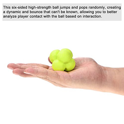 PATIKIL Bounce Reaction Balls Coordination Training Ball Agility Trainer TPR High Difficulty, for Speed Reflex, Pink