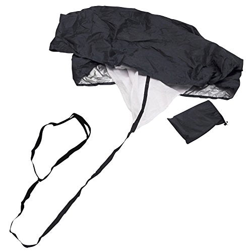 GSi 56" Chute Running Parachute Resistance Trainer for Kids Adults improving Power Speed Sprint Fitness Agility Stamina for Basketball Soccer Rugby Accessories American Football Training Equipment