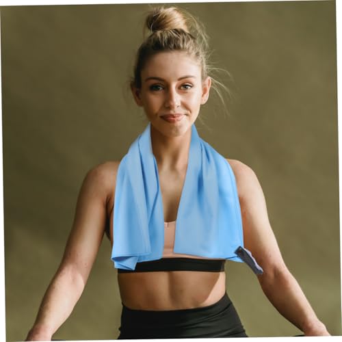 GARVALON Superfine Fiber Quick-Drying Sports Towel Sweat Absorbent Travel Towel Compact Mesh Bag 40x80cm for Camping Yoga and Outdoor Activities