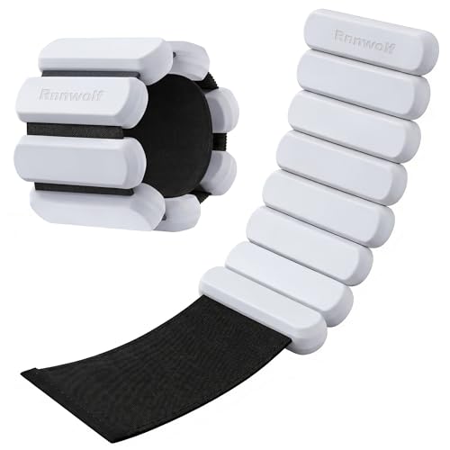 Wrist Ankle Weights for Women Men Workouts, 2lbs per Pair - color: Grey