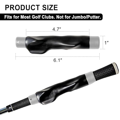 Golf Grip Trainer Right Hand, Grip Trainer Golf Club, Correct Hand Position - color: gray