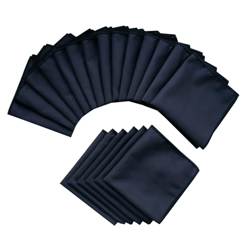 Unisex Sweat Absorbing Microfiber Handkerchiefs Quick Dry Sport Gym Towels 5 Pack - color: W07-20pcs Black
