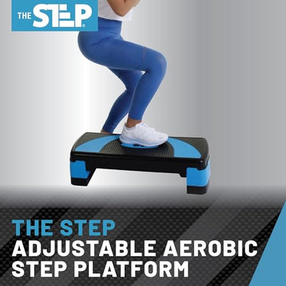 The Step Aerobic Platforms for Home Workout Steppers for Exercise - style: Large
