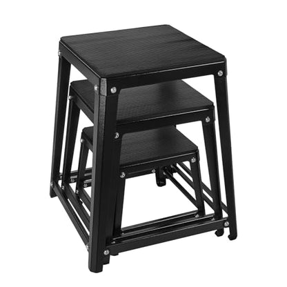 Plyometric Platform 12/18/20/24 Inch Fitness Exercise Jump Box Step for Fitting, Plyometric Jumping Exercise Training