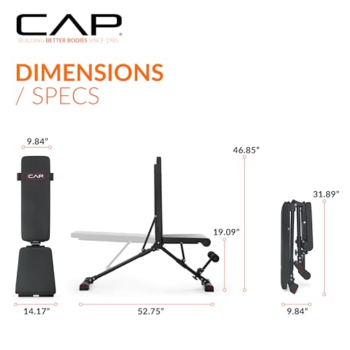 CAP Barbell Multi-Purpose Adjustable Utility Strength Training Weight Bench | Multiple Options - style: ELITE