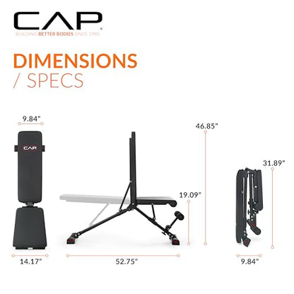 CAP Barbell Multi-Purpose Adjustable Utility Strength Training Weight Bench | Multiple Options - style: ELITE
