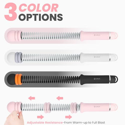 Ropeless Battle Ropes Adjustable Weight, Cordless Battle Ropes for Home Gym, Portable Weighted Ropeless with 2 Removable Weight Rings for Men Women Fitness(Pink 2PCS)