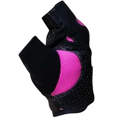 Meister Women's Fit Grip Weight Lifting Gloves w/Washable Amara Leather