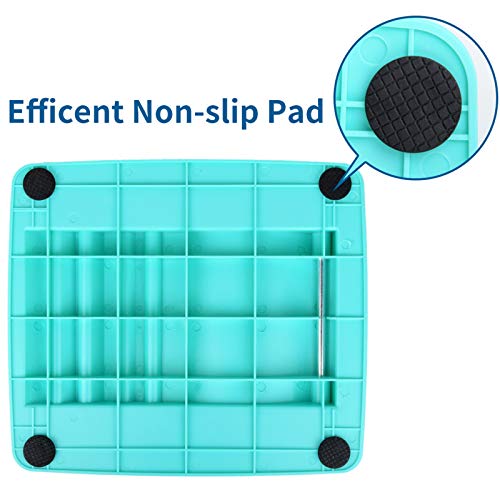 Slant Board, Calf Stretcher Ankle and Foot Incline Board for Stretching Tight Calves or Plantar Fasciitis Adjustable 4 Level (330 lb Capacity), Strength Training Equipment Leg Machines - color: Bule
