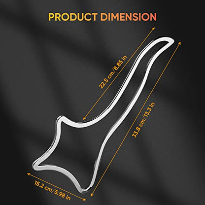 Ice Gua Sha Muscle Scraper, Stainless Steel Massage Therapy Tools - Body Sculpting, Maderoterapia Kit Colombiana for Lymphatic Drainage, Anti Cellulite, Deep Tissue - size: Board