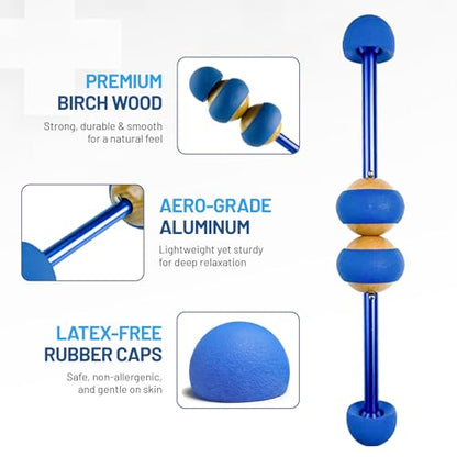 MOBO Deep Tissue Muscle Roller Stick for Back, Leg Recovery Massage Roller