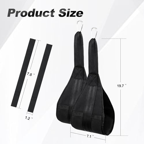 Ab Straps for Pull Up Bar: Hanging Ab Abdominal Sling Straps for Pull up Arm Workout Support for Knee and Leg Raises Training Gym & Home