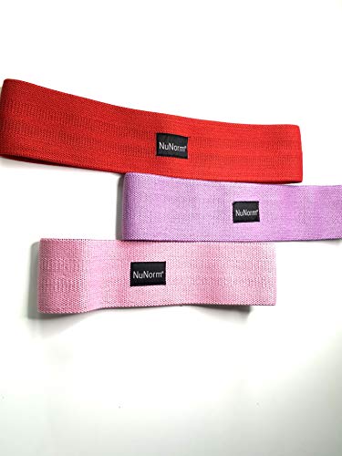 Nu Norm Fitness Booty Bands, Workout Bands, Hip Fitness Bands for Butt and Legs - 3 Pack Set