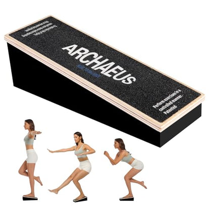 Athletic Balance Boards,Slant Board,Wobble Board,Balance Wedge for Condition Your Body and Prevent Injury - color: Black