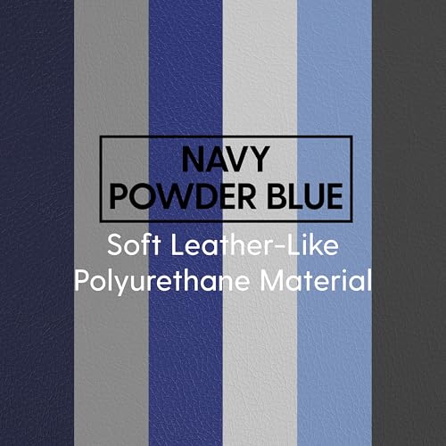 Factory Direct Partners SoftScape 4ft x 6ft Runway Tumbling Mat - Soft, Sturdy Foam, 3-Fold Exercise Mat - color: Navy/Powder Blue, size: 4 FT x 6 FT