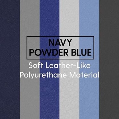 Factory Direct Partners SoftScape 4ft x 6ft Runway Tumbling Mat - Soft, Sturdy Foam, 3-Fold Exercise Mat - color: Navy/Powder Blue, size: 4 FT x 6 FT