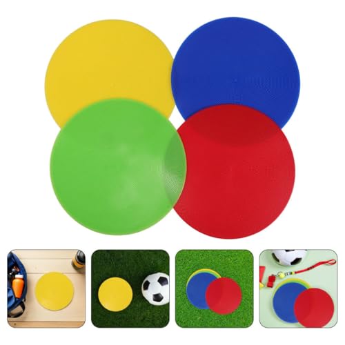 8pcs Soccer Agility Markers Flat Cones Non-Slip Spot Discs for Football Basketball Speed Training Sports Field Marking Equipment