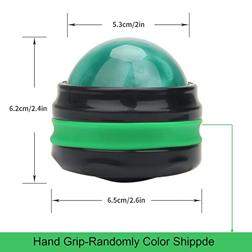 Coolrunner Massage Ball, Manual Roller Massager, Handheld Self Massage - color: Green