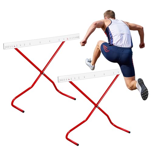 Seenelling 2 Pcs Adjustable Height Training Hurdle from 6 to 42 Inch