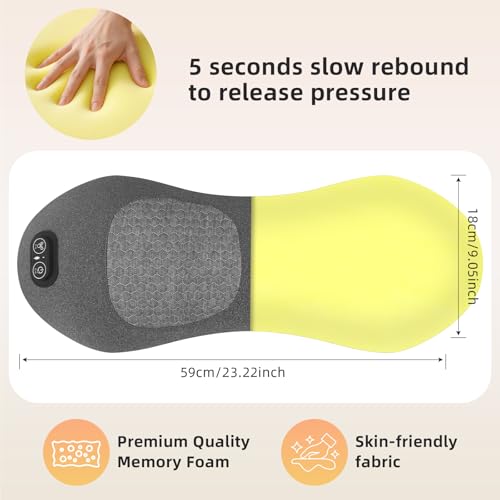 3 in 1 Lower Back Massager - Smooth Triple Fusion Back Massager with Heat,Vibration Massager & Airbag Traction Spine Massager for Lower Back Pain Relief,Deep Tissue Relaxation FSA Eligible HSA