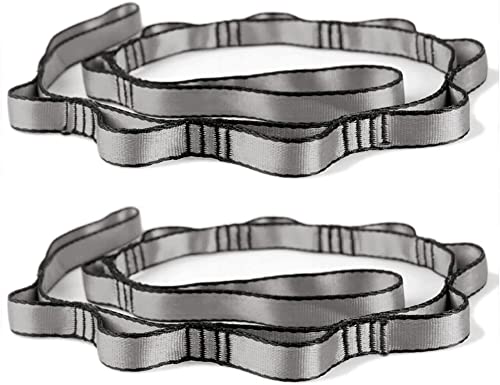 2Pcs Adjustable Anti-Gravity Chrysanthemum Swing Flying Stretch Belt Rope Climbing Daisy Chains Extension Yoga Belt Hanging - color: Grey, size: 1.5M