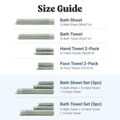 ONSEN Supima® Waffle Hand Towels, Quick Dry Lint Free 100% USA Cotton, Lightweight Absorbent Hand Towel Set, 16x30 in (Sage Green, Hand Towel 2-Pack) - color: Sage Green, size: Hand Towel 2-Pack