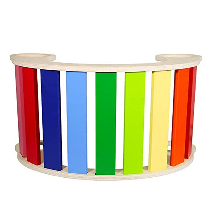 Waldorf Wooden Rocking Play (Rainbow)