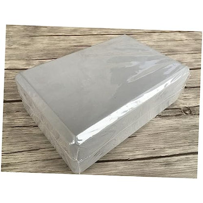 2pcs Anti-skid High Density Eva Yoga Block Rectangular Yoga Cushions for Beginners Injury Support Durable Eco-friendly Props Grey