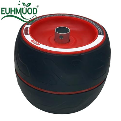 Ab Roller Wheel with Built-in Spring Resistance, Ergonomic Core Workout Equipment for Home Gym, Dual-Wheel Design & Non-Slip Grips - 300lb Capacity