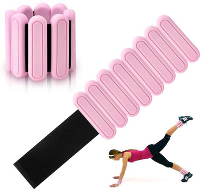Adjustable Ankle Weights for Women & Wrist Weights Set of 2 (1LB Each) - Durable Weight for Men, Perfect for Home Fitness, Gym Workout, Yoga & Walking - Ideal for Daily Strength Training