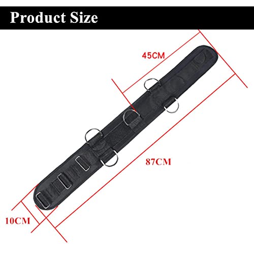 Fancyes Fitness Waist Strap Resistance Band with Rings Agility Resistance for Cable Machines
