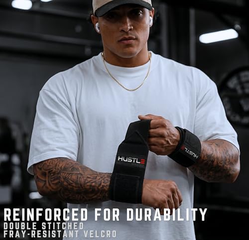 Wrist Wraps for Weightlifting, USPA-Approved 18" Wrist Support Straps for Bench Press, Squats & Overhead Press, Heavy-Duty Gym Wraps for Men and Women