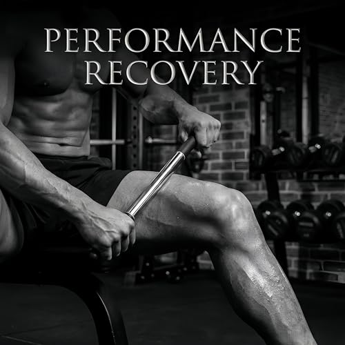 17.5”Muscle Roller Massage Roller Stick for Myofascial Release - color: Black